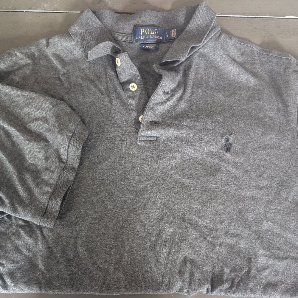 Ralph Lauren Charcoal Polo Shirt